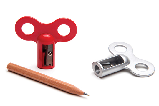 03red and silver sharpeners.